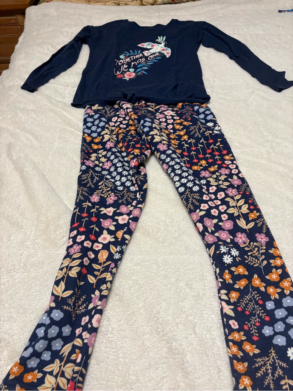 Carter's Navy Floral Two-Piece Matching Set